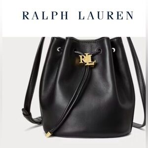 Lauren Ralph Lauren NWOT Leather Andie Bucket Bag